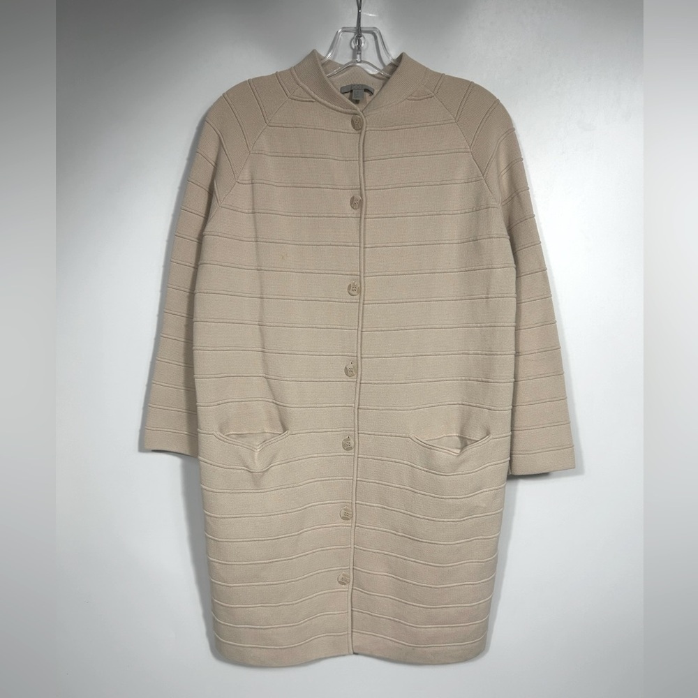 COS Cotton Cardigan Duster Sweater Size XS Beige